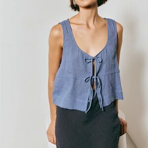 Vrg grl nessa linen top